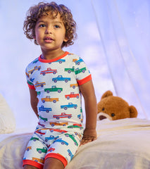 Hatley Boys Trucks Bamboo Short Pajama Set