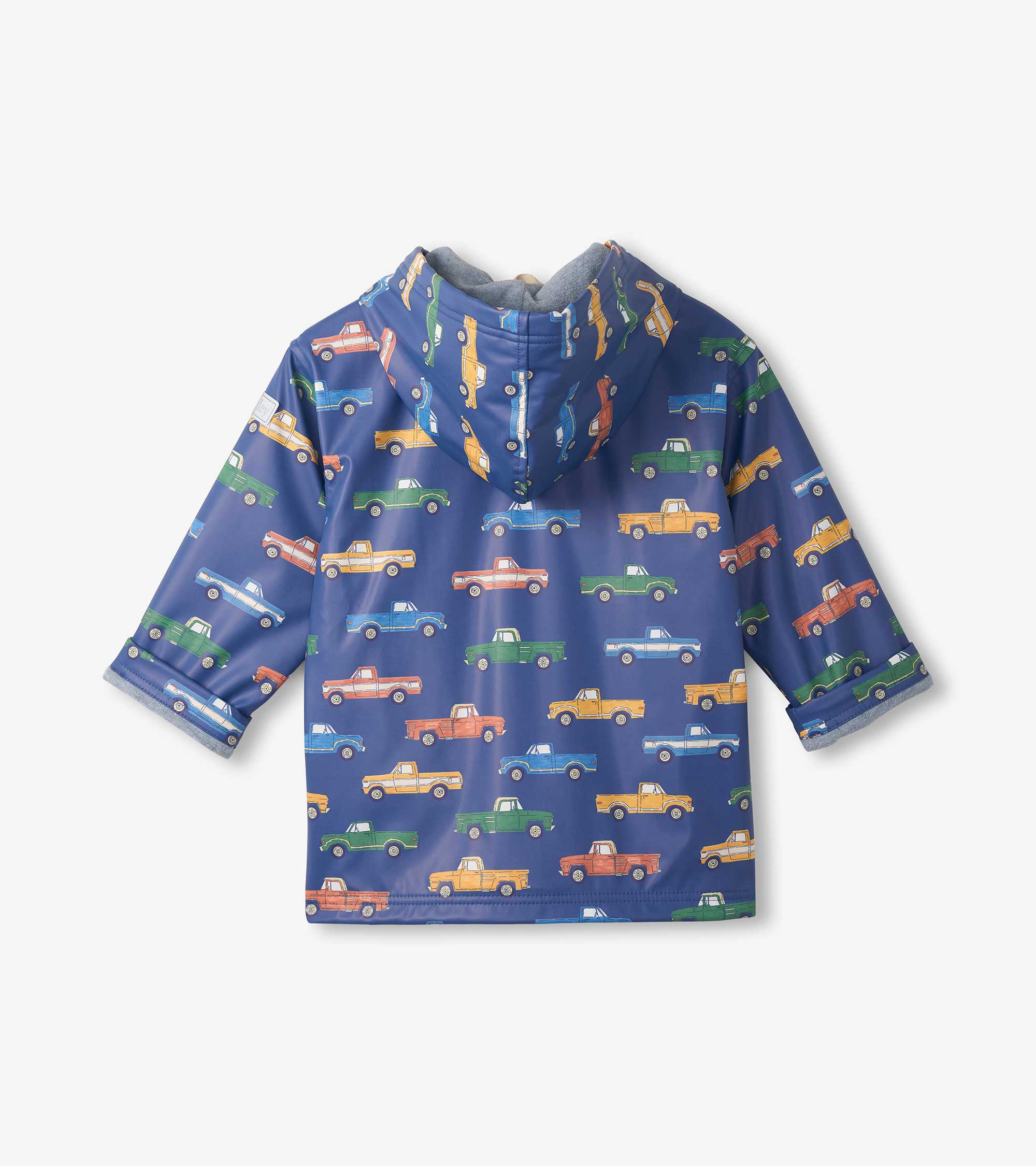 Hatley Boys Trucks Zip-Up Rain Jacket