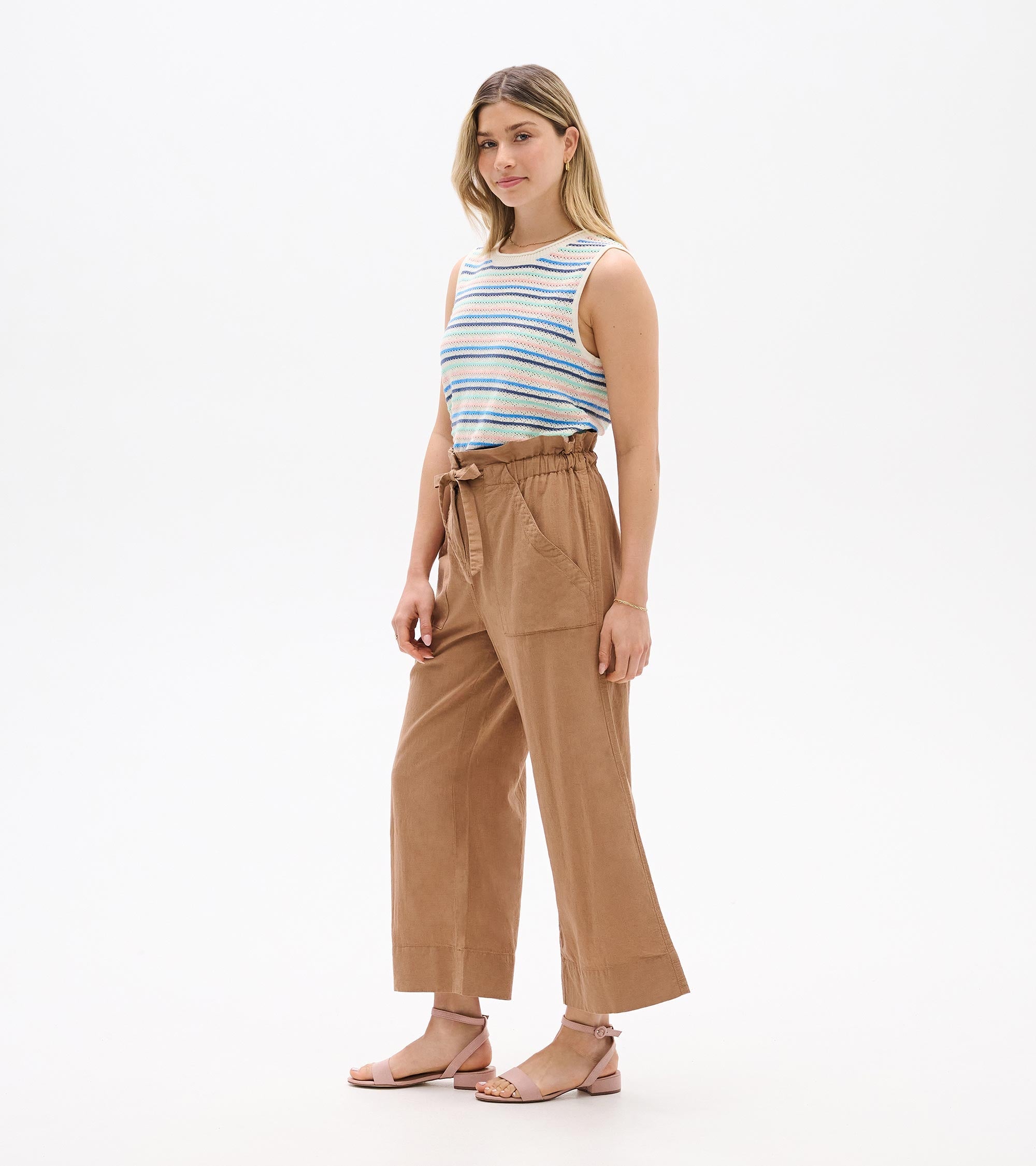 Hatley Tie Front Pants - Tiger's Eye