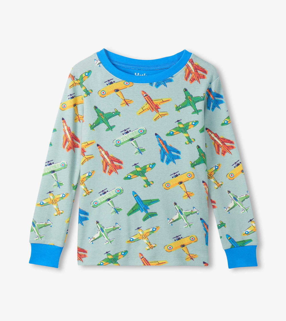 Hatley Boys Vintage Aircrafts Cotton Pajama Set