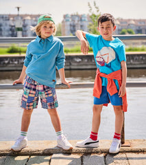 Hatley Boys Vintage Summer Madras Woven Shorts