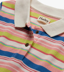 Hatley Girls Vintage Camp Stripe Pique Polo Dress