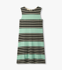 Hatley Sofia Dress - Black Colorblock Stripes