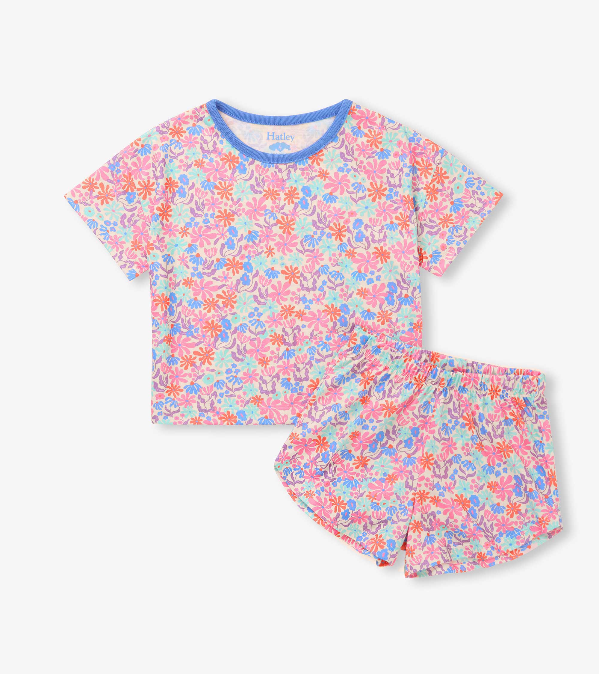 Hatley Girls Whimsical Flowers Short Sleep Set