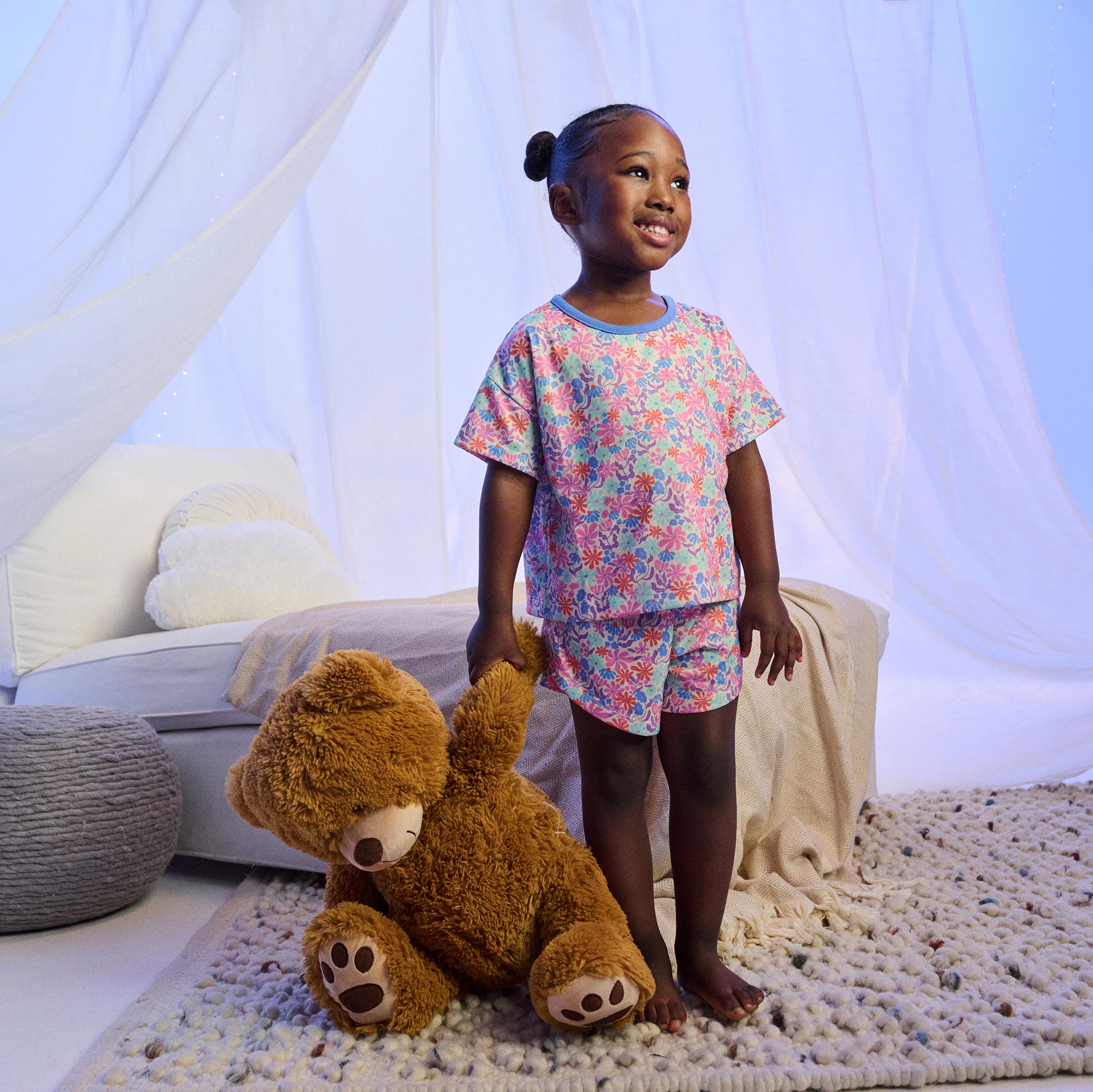 Hatley Girls Whimsical Flowers Short Sleep Set
