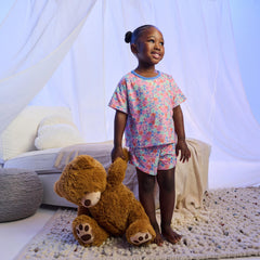 Hatley Girls Whimsical Flowers Short Sleep Set