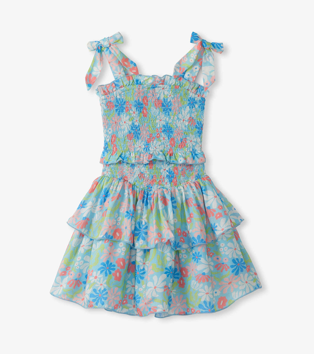 Hatley Girls Whimsical Flowers Smocked Angel Dress