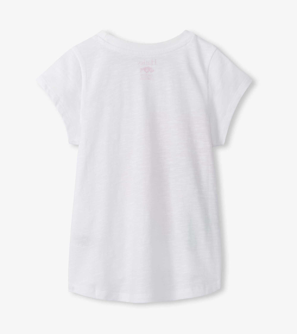 Hatley Girls Hibiscus Tie Front T-Shirt