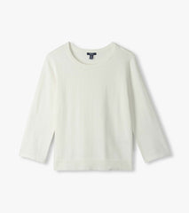 Hatley 3/4 Sleeve Knit Top - White