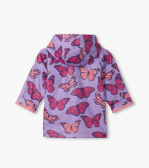 Hatley Girls Violet Butterflies Rain Jacket