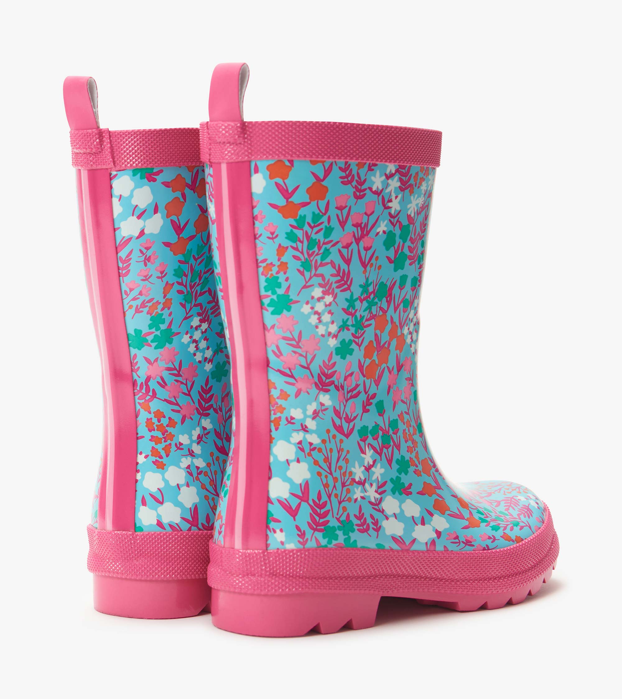 Hatley Girls Wildflowers Shiny Rain Boots