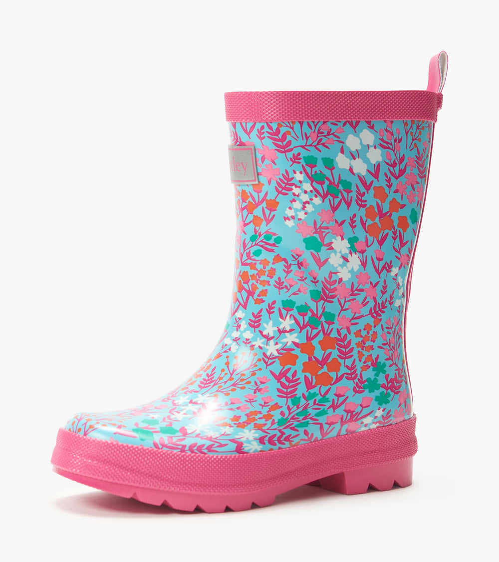 Hatley Girls Wildflowers Shiny Rain Boots